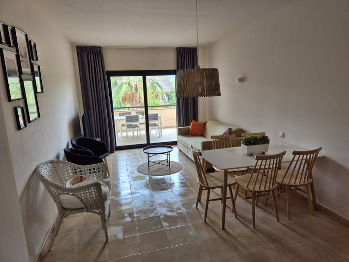 Apartamento entero, Apartamento 'Soleil' con piscina compartida, wifi y aire acondicionado in Hacienda del alamo, Fuente Álamo de Murcia