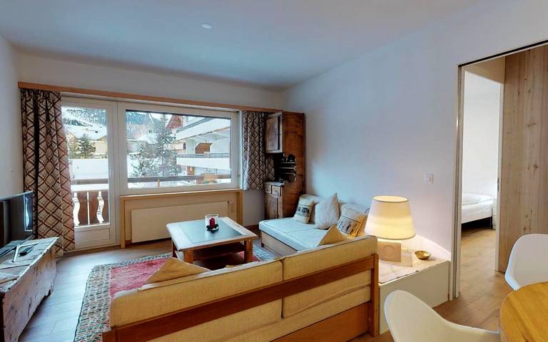 Ferienwohnung für 2 Personen, mit Balkon und Ausblick sowie Seeblick in St. Moritz - 3