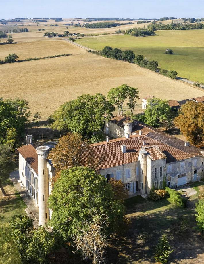 Château pour 20 personnes avec piscine in Lamothe-Goas, Gers