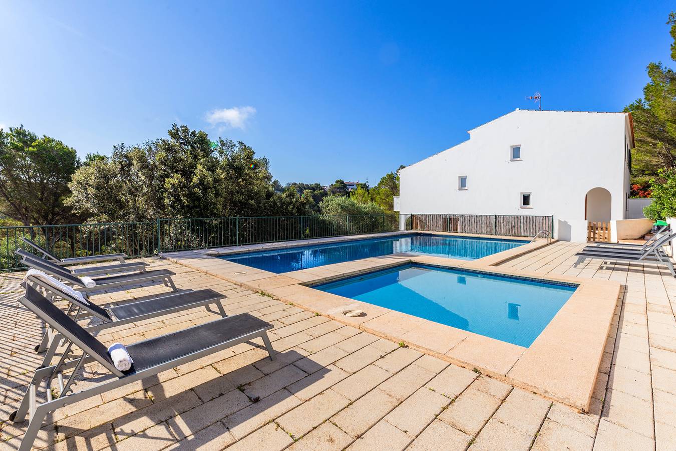 Villa 'Nueva Ii' with Mountain View, Shared Pool and Wi-Fi in Serpentona, Ciutadella