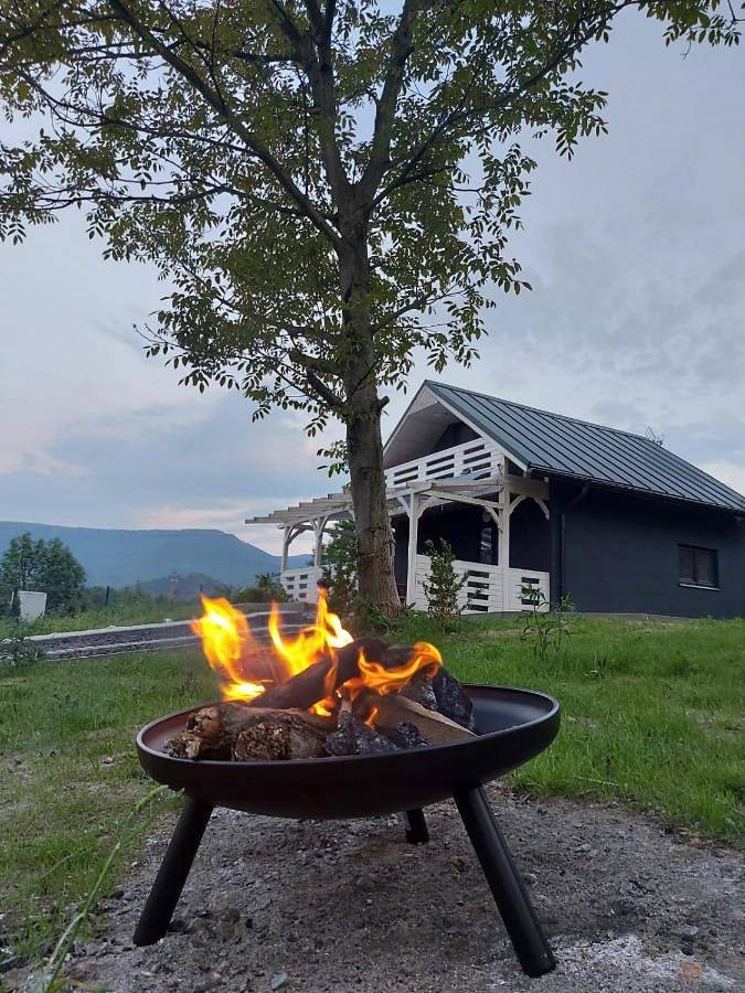 Dom dla 6 osób, z ogród i widok oraz sauna w Miłków