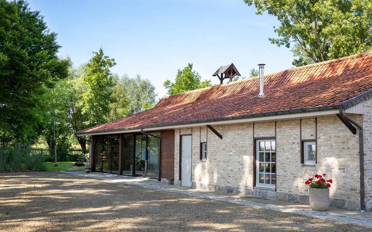Chambre d’hôte pour 2 personnes, avec Terrasse ainsi que Jardin et Vue à Zedelgem