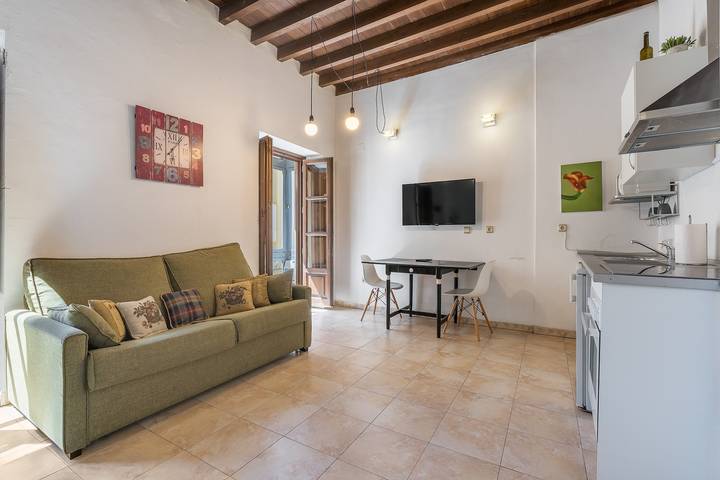 Hel studio-lejlighed, Elvira Centro Albaicín Apartment with Balcony, Wi-Fi, and Air Conditioning in Centro-Sagrario, Granada