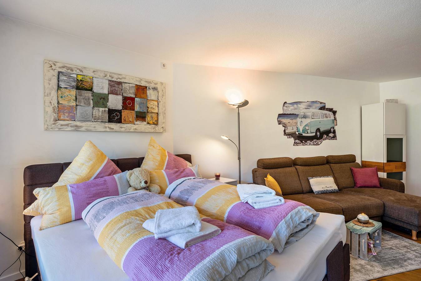 Gehele studio, Studio Appartement 'Zentrale Ferienwohnung Mit Balkon' met Uitzicht op de Bergen, Balkon en Wi-Fi in Bad Liebenzell, Noordelijk Zwarte Woud