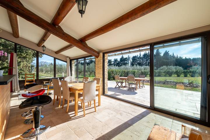 Appartement de vacances pour 2 personnes, avec Terrasse ainsi que Jardin et Piscine