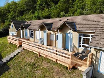 Gîte pour 4 personnes, avec terrasse ainsi que vue sur le lac et vue dans Lac du Sautet