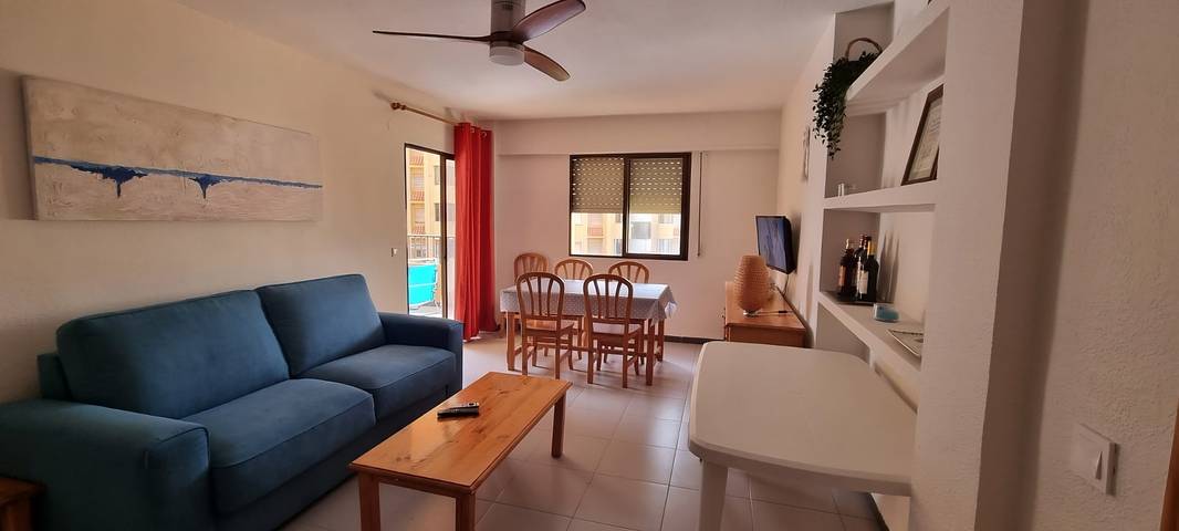 Apartamento para 4 personas, con jardín y balcón en Playa Xeraco