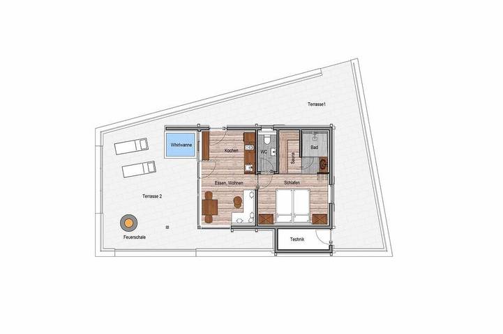 Chalet für 2 Personen, mit Balkon und Sauna in Burgberg im Allgäu
