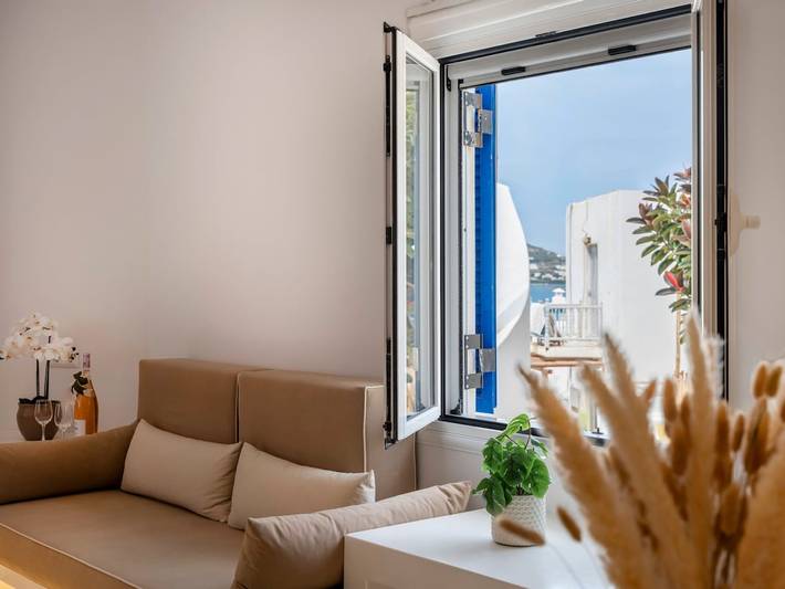 Location de vacances pour 4 personnes, avec terrasse dans Náoussa