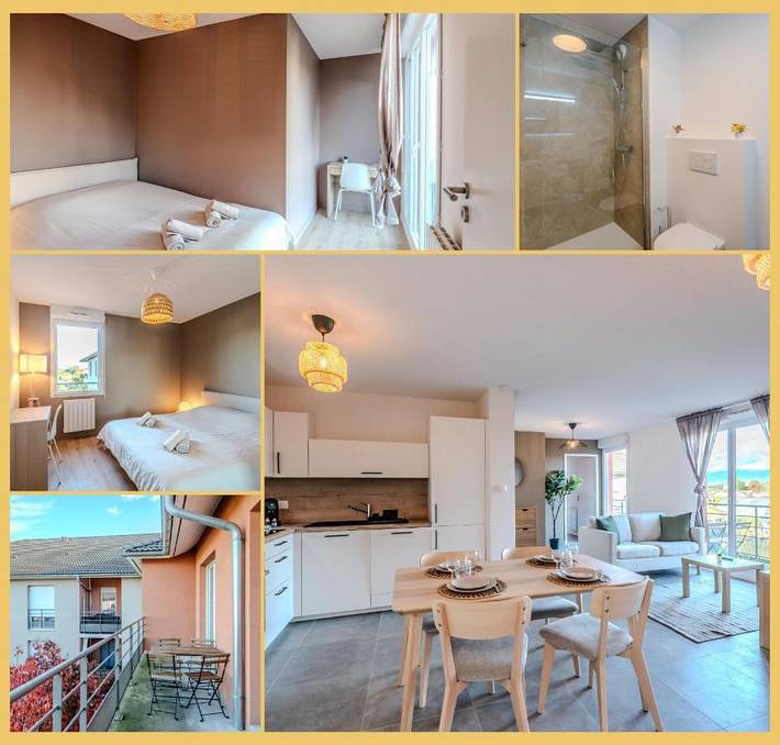 Gîte pour 4 personnes, avec balcon à Ville-la-Grand - 3