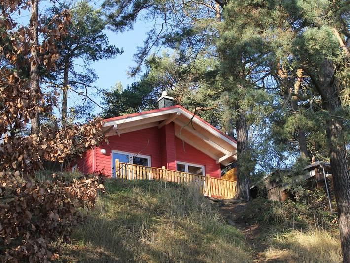 Ferienhaus für 4 Personen, mit Terrasse und Seeblick im Spreewald