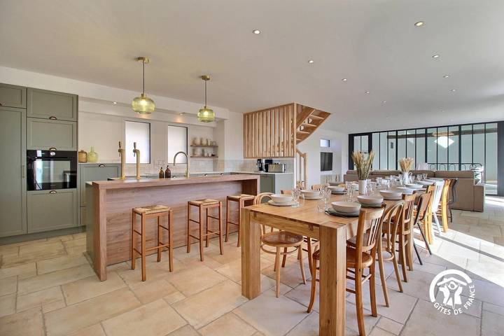 Gîte für 12 Personen, mit Garten und Pool sowie Terrasse in der Bretagne - 2