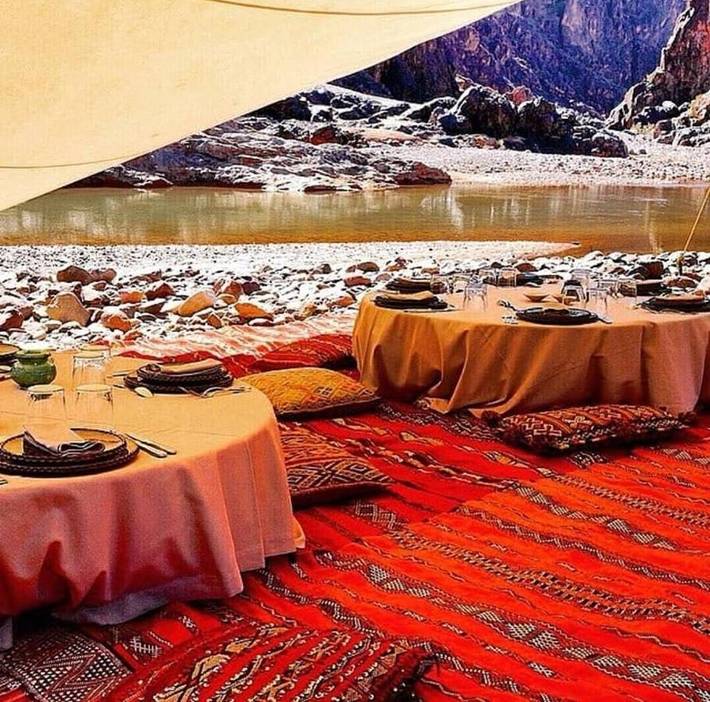 Tente pour 3 personnes, avec vue sur le lac et vue ainsi que piscine et jardin, animaux acceptés au Maroc - 2