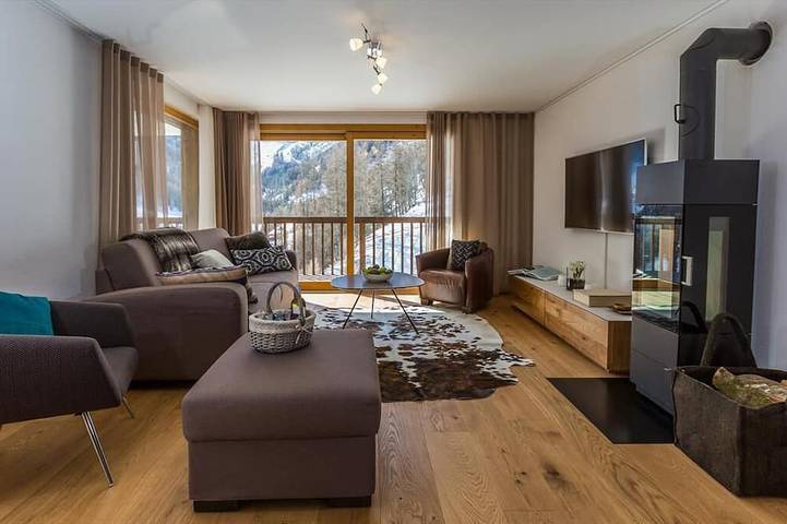Hütte für 4 Personen, mit Garten und Balkon sowie Sauna in Grimentz