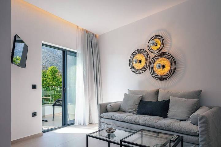 Location de vacances pour 4 personnes, avec jardin et balcon à Bali (Crète)