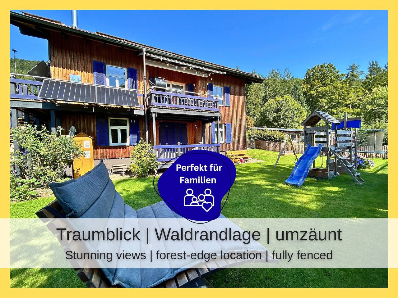 Ganze Wohnung, Ferienwohnung Kuckucksnest" mit Bergblick, privater Terrasse und Wlan in Bad Wildbad, Nordschwarzwald