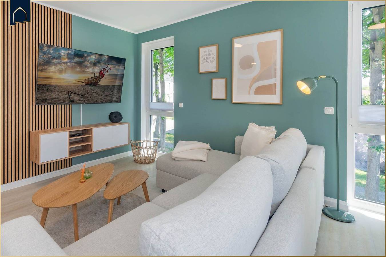 Ganze Wohnung, Moderne Ferienwohnung in Kölpinsee mit Balkon, fußläufig zum Strand & See in Kölpinsee, Loddin