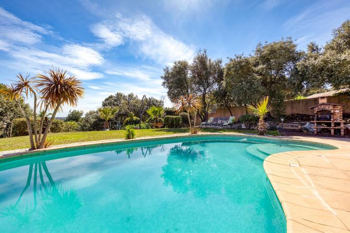 Casa vacanze 'Villa F5 Jardin, Piscine' con piscina privata, terrazza privata e Wi-Fi in Saint-Gély-du-Fesc, Costa mediterranea (Francia)