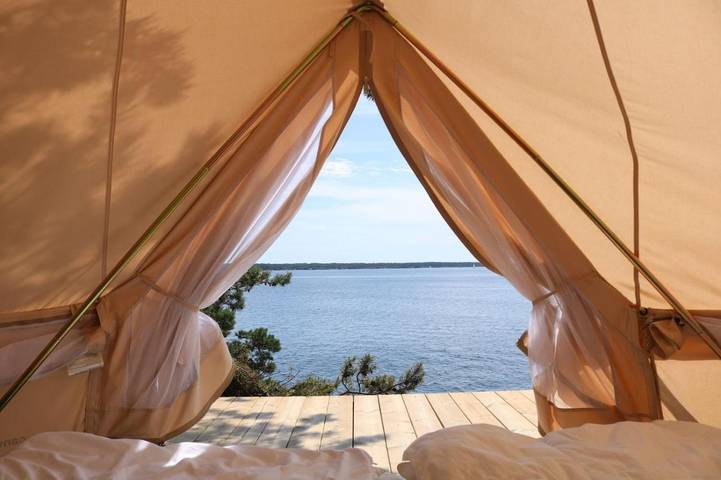 Camping für 2 Personen, mit Terrasse und Sauna sowie Ausblick in Schweden - 4
