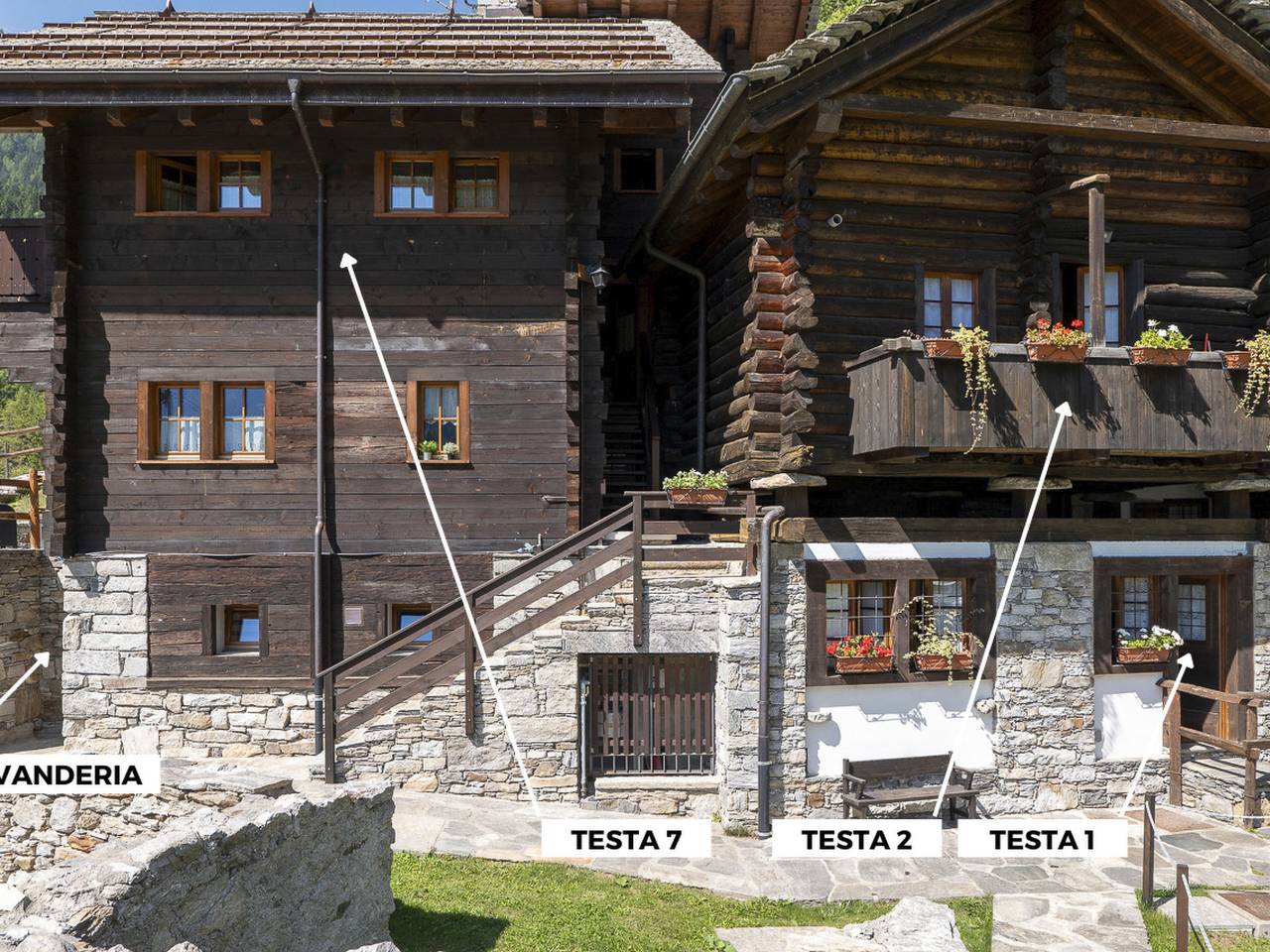 Ganze Wohnung, Chalet Borgo Walser Testa 7 in Macugnaga, Walliser Alpen