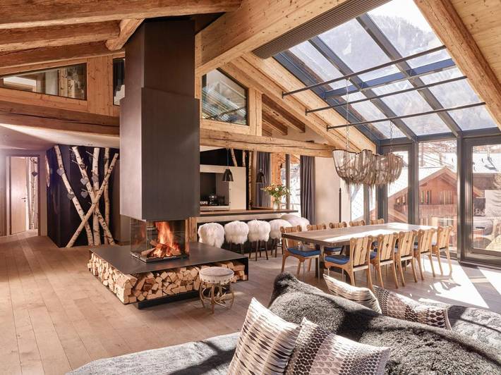 Hotel für 12 Personen, mit Balkon und Whirlpool sowie Terrasse und Garten in Zermatt