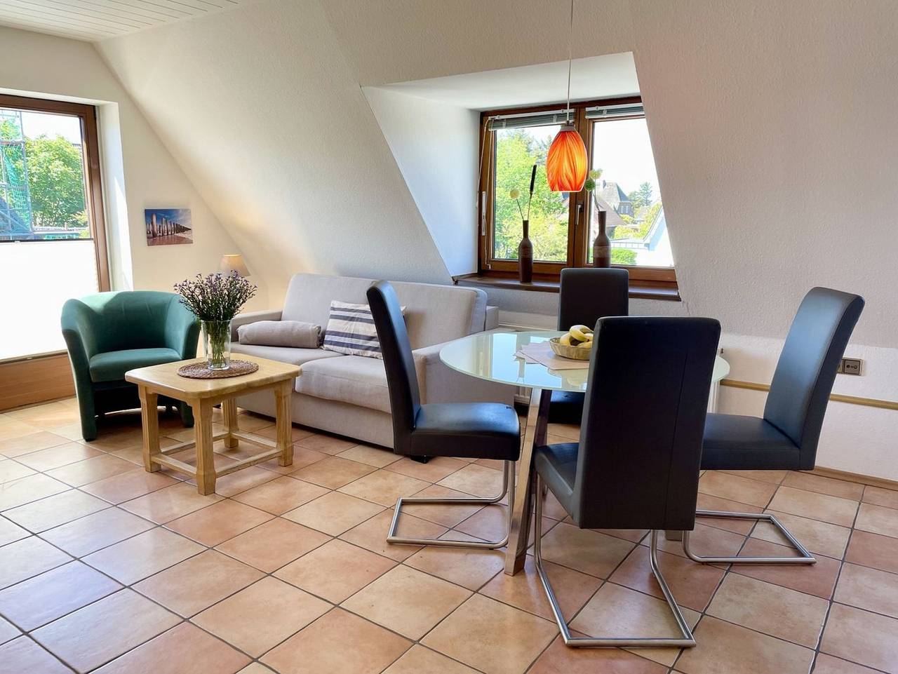 Ganze Ferienwohnung, Andersen Og - Gemütliche 3-Zimmer Wohnung in Westerland für 4 Pers., Wlan, Haustiere erlaubt. in Westerland, Sylt (Gemeinde)