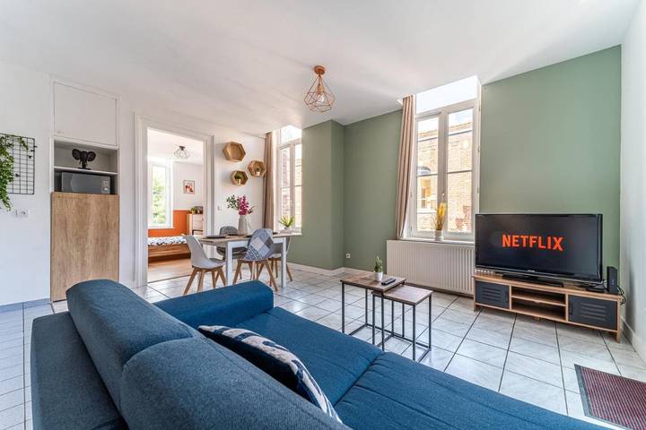 Appartement de vacances pour 6 personnes, avec terrasse à Roubaix