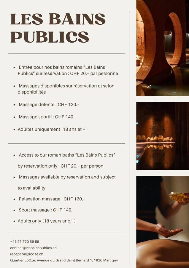 Hôtel pour 2 personnes, avec piscine et terrasse à Martigny - 4