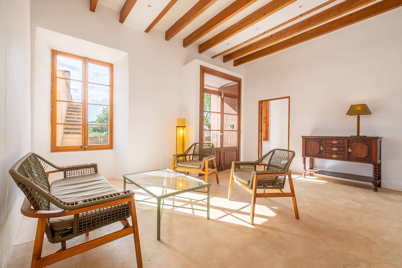 Finca 'Can Menut' mit Bergblick, Wlan und Klimaanlage in Felanitx, Mallorca Süden