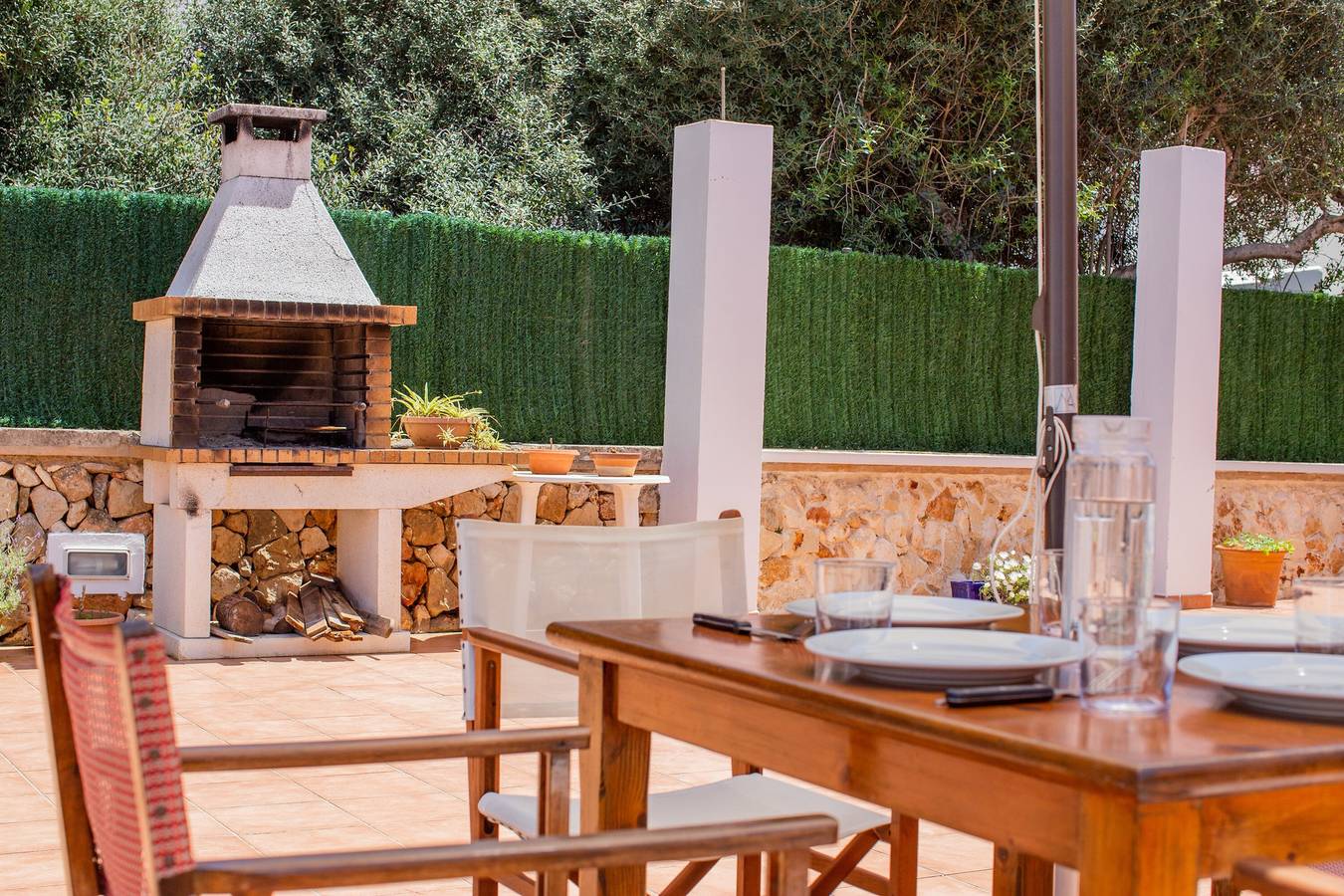 Vacation Apartment “Villa Payu” with Pool, Wi-Fi, A/C, Balcony, Terrace & Garden in Son Carrió (Menorca), Ciutadella