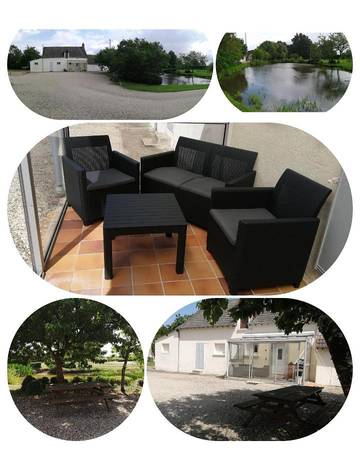 Gîte pour 6 personnes, avec jardin à Azay-le-Ferron