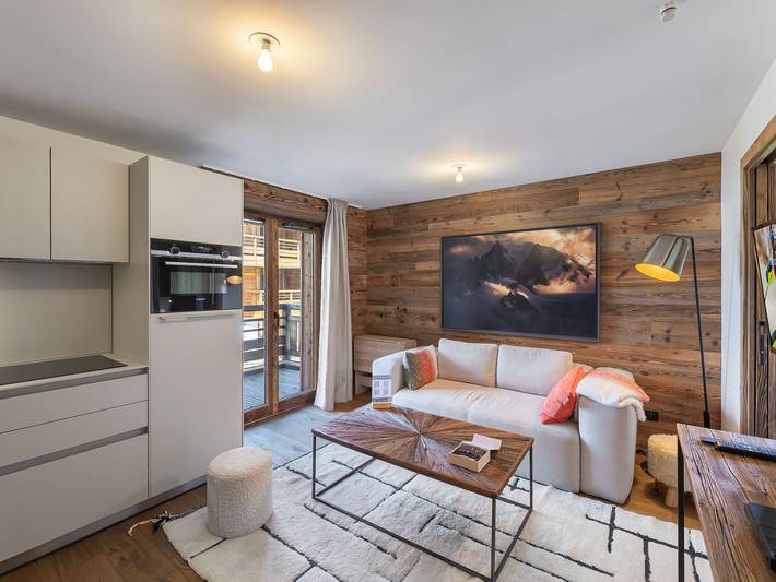 Chalet pour 3 personnes, avec balcon et sauna à Megève