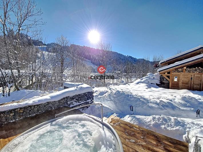 Appartement entier, Appartement de luxe aux Gets - 10 pers - Jacuzzi & Sauna in Les Gets, Les Portes du Soleil