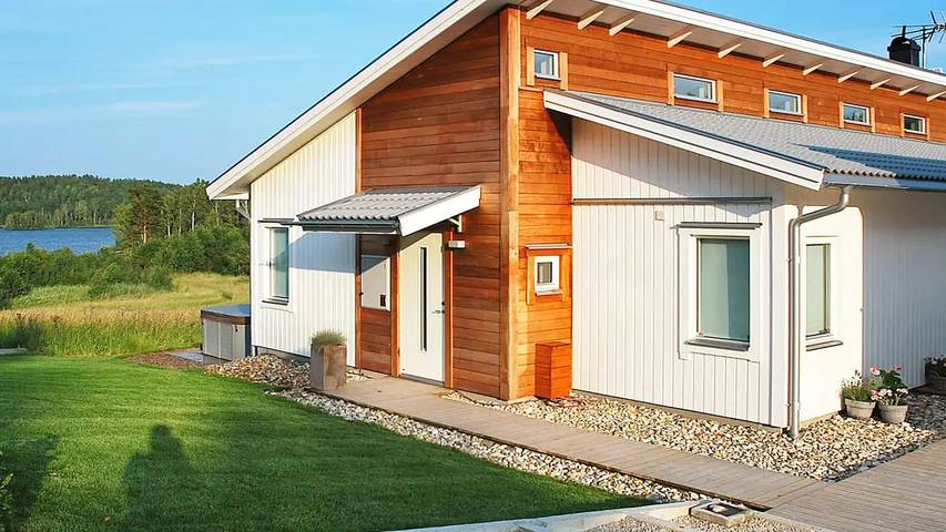 Ferienhaus für 7 Personen, mit Whirlpool und Sauna sowie Garten