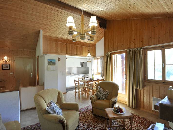 Ferienhaus für 6 Personen, mit Balkon und Terrasse sowie Garten und Ausblick in Kanton Freiburg - 2