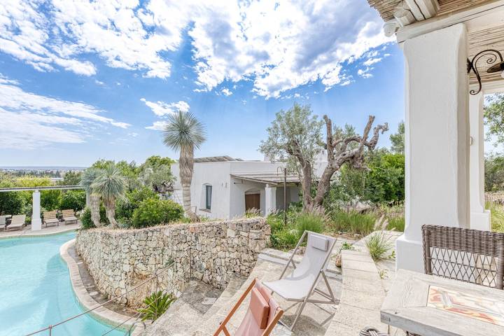 Villa "Tia Maria Country Inn - exclusive" con piscina, giardino e Wi-Fi in Racale, Golfo di Taranto