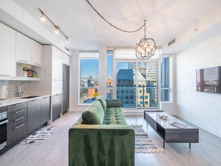 Appartement de vacances pour 2 personnes, avec balcon et sauna ainsi que vue et vue sur le lac à Toronto