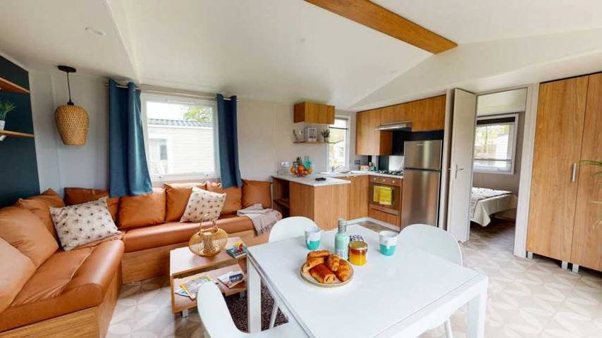 Mobil home pour 8 personnes, avec bassin pour enfant à Onzain - 3