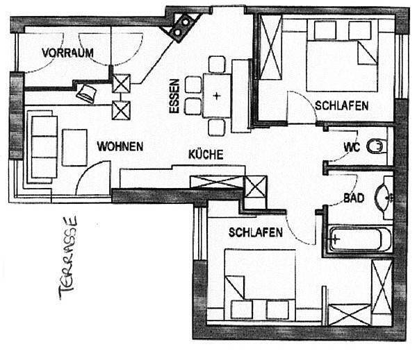 Ganze Ferienwohnung, Appartement für 4-6 Pers. "Top 1" in Obergurgl, Ötztaler Alpen