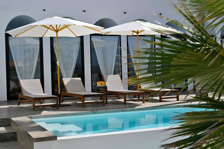 Ferienhaus für 4 Personen, mit Terrasse und Garten sowie Pool und Ausblick in La Pared