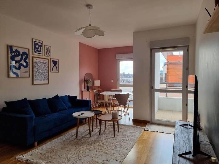 Gîte pour 4 personnes, avec Balcon et Terrasse dans Gare D Orleans