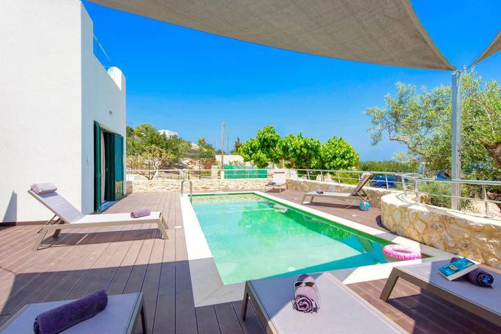 Villa for 7 people, with terrace in Rethymnon