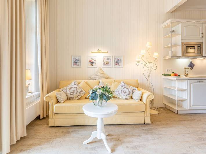 Ferienwohnung für 2 Personen, mit Sauna und Terrasse, kinderfreundlich auf Usedom