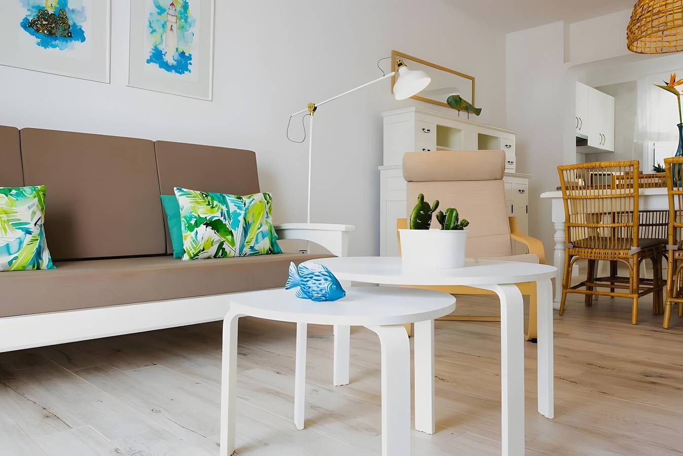 Ferienhaus 'Caleta Campos Bungalows' mit Meerblick, Gemeinschaftspool und Wlan in Punta de las Mujeres, Haría