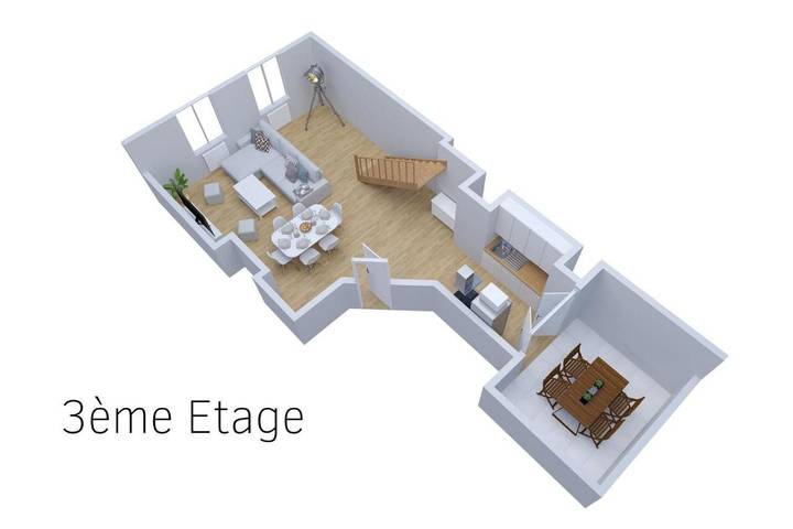 Gîte pour 12 personnes, avec terrasse à Thiers - 4