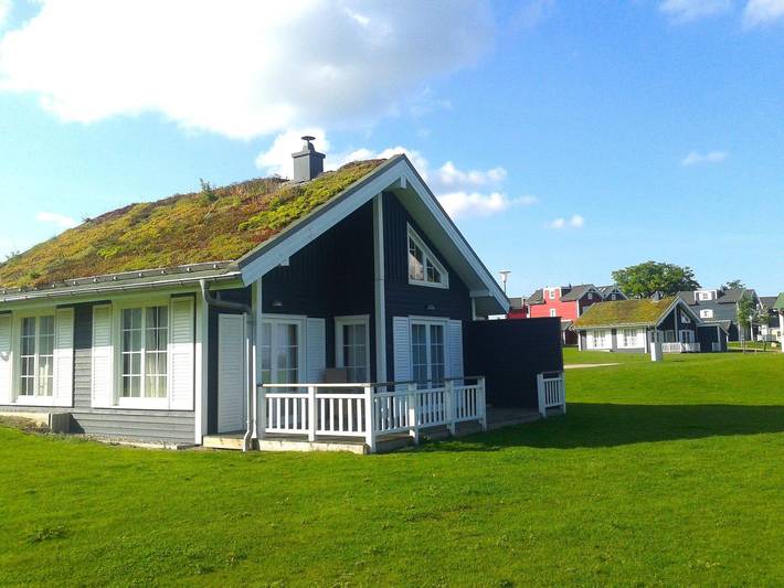 Ferienhaus für 4 Personen, mit Terrasse und Sauna sowie Whirlpool und Garten in Hansa-Park