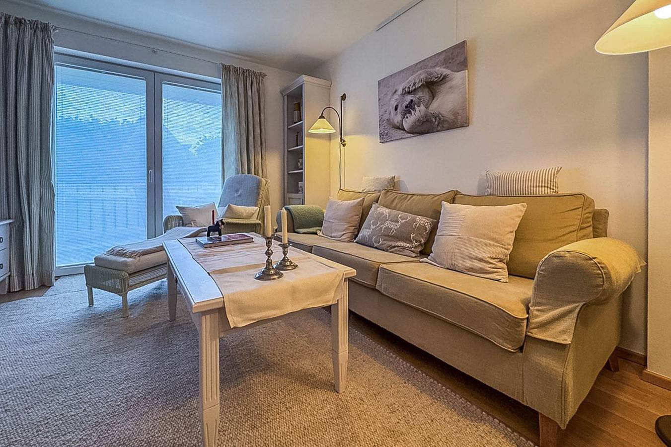 Ganze Wohnung, Das Schwedenhaus – Whg. Agneta: Eg, Terrasse, Infrarot, nah an Strand & Hafen in Hafen Büsum, Büsum