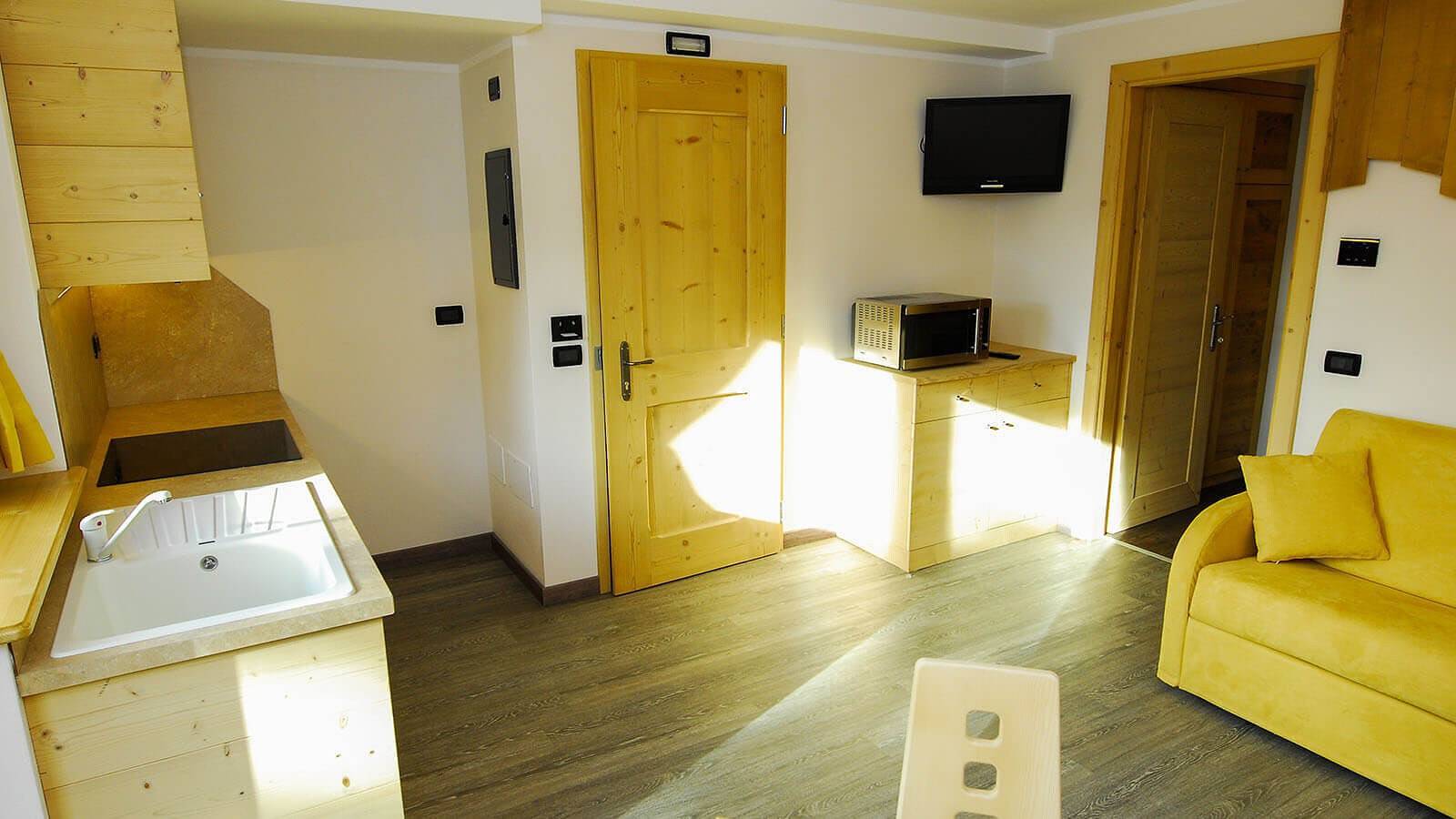 Ganze Wohnung, Wohnung Mont dala Nef - Baita Cusini mit Bergblick, Spa-Bereich & Wlan in Teola, Livigno