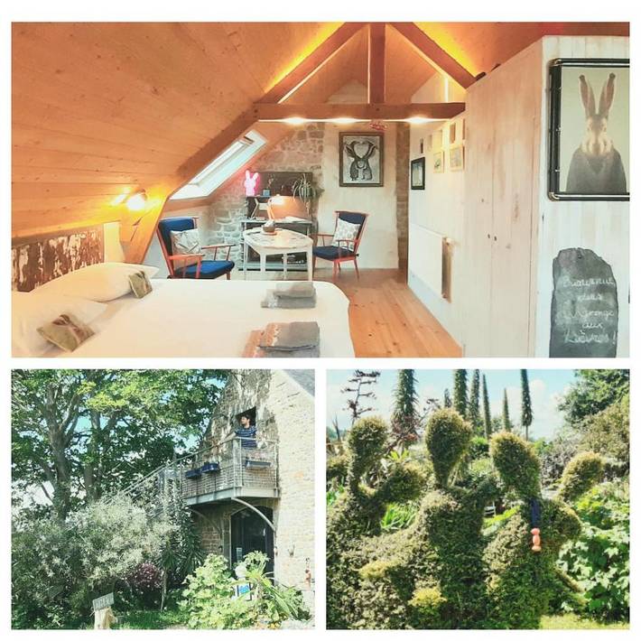 Appartement de vacances pour 2 personnes, avec Balcon et Terrasse ainsi que Jardin et Vue à Cléder
