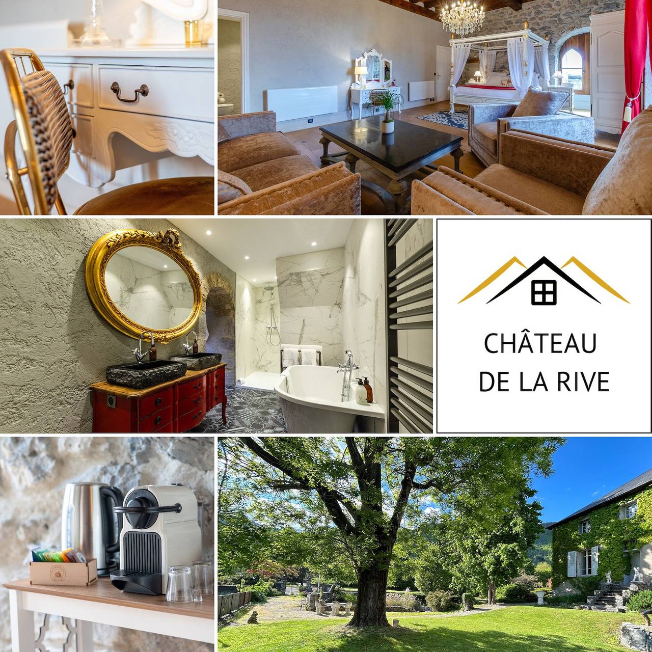 Camera in bed and breakfast - Château de la Rive - 2 persone in Cruet, Chambéry e dintorni